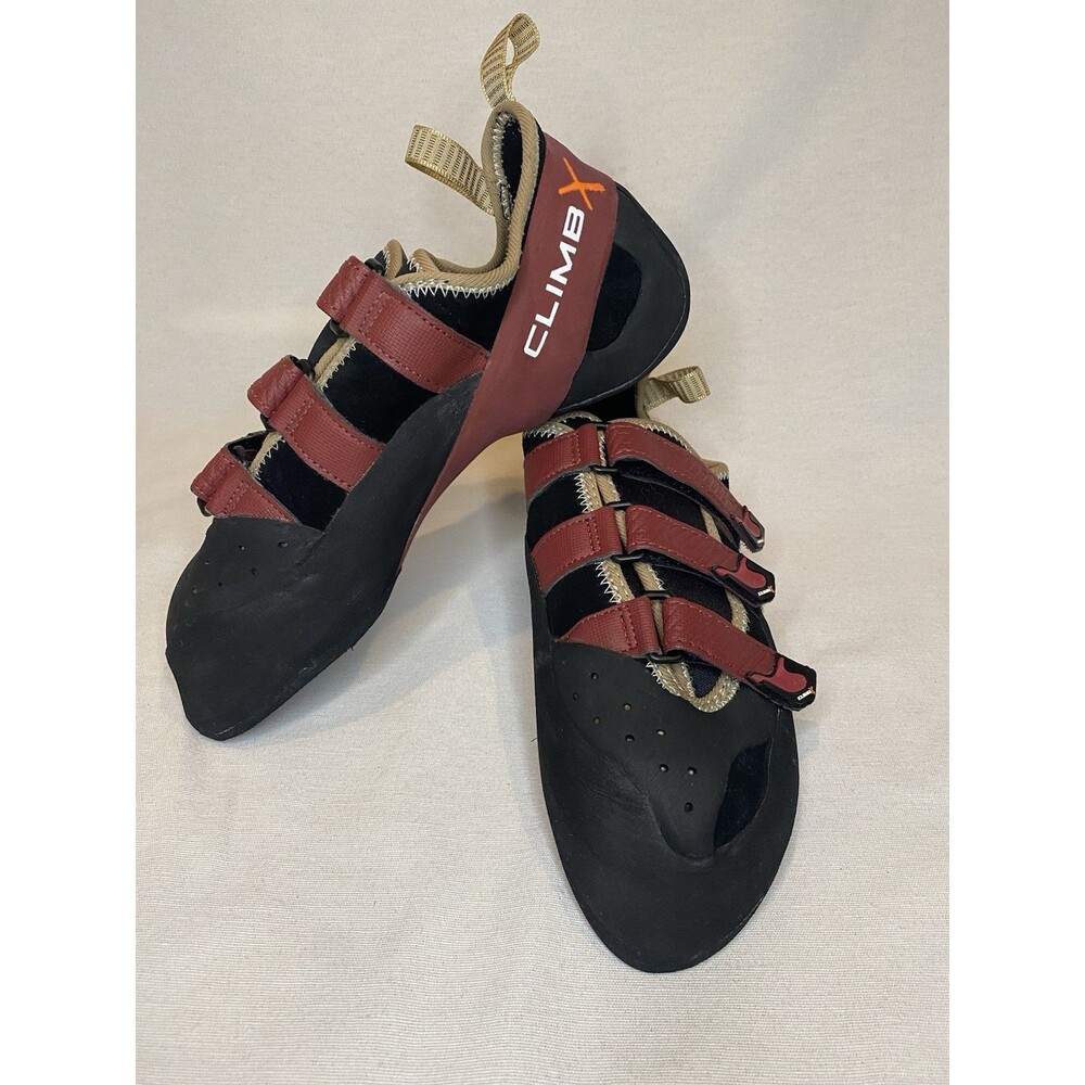 Climb X Rock-It NLV Strap Burgundy /Black Climbing Shoes,Women's 11